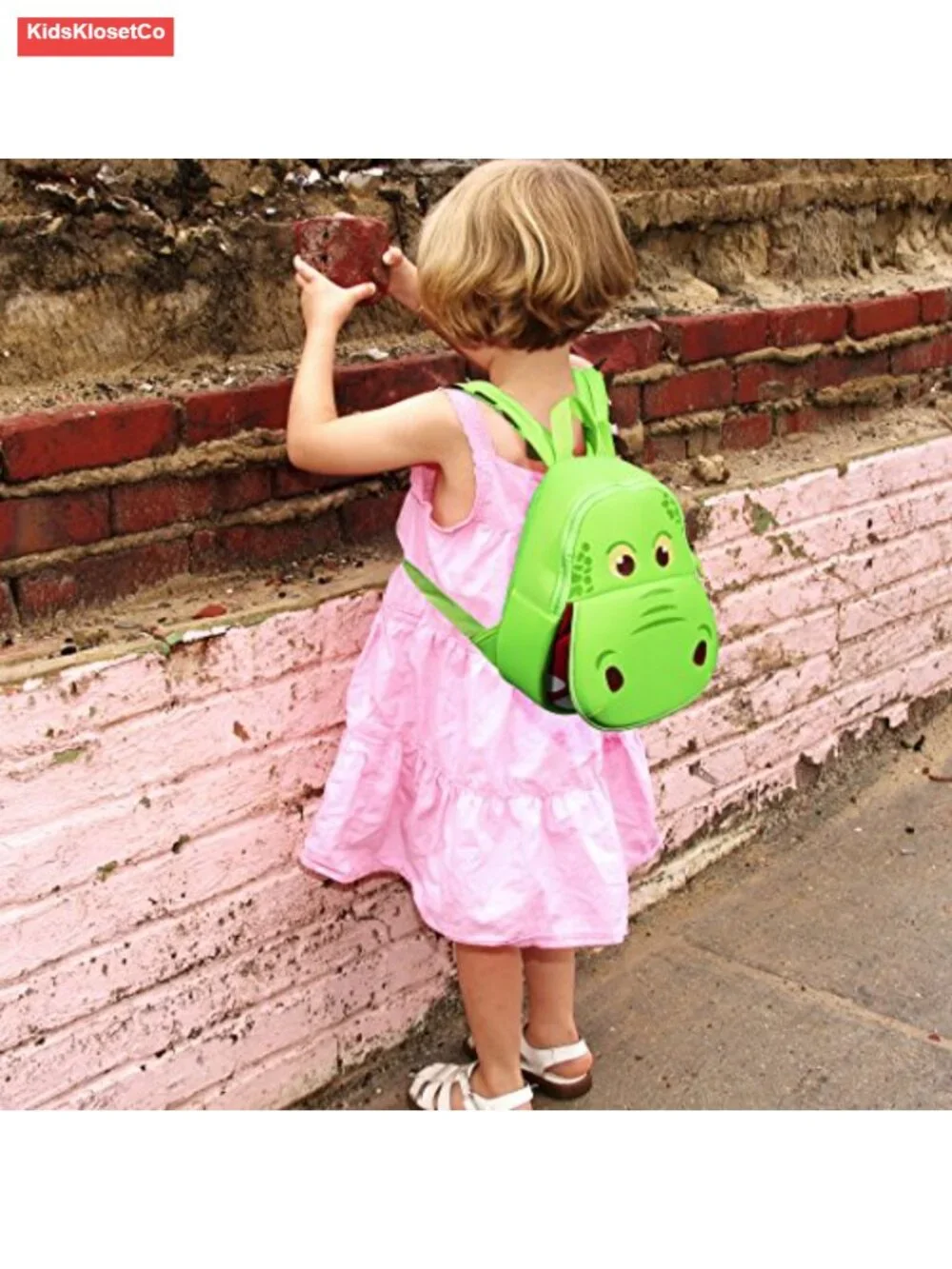 Toddler Dinosaur Backpack Waterproof Neoprene Kids Daypack for Preschool Travel